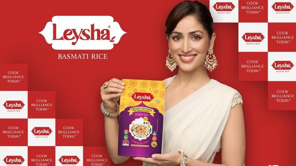 Actress Yami Gautam Dhar representing Leysha Basmati Rice in the new marketing campaign